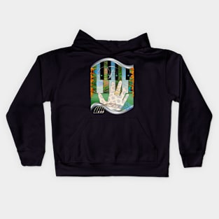 Piano F chord on fire. Kids Hoodie